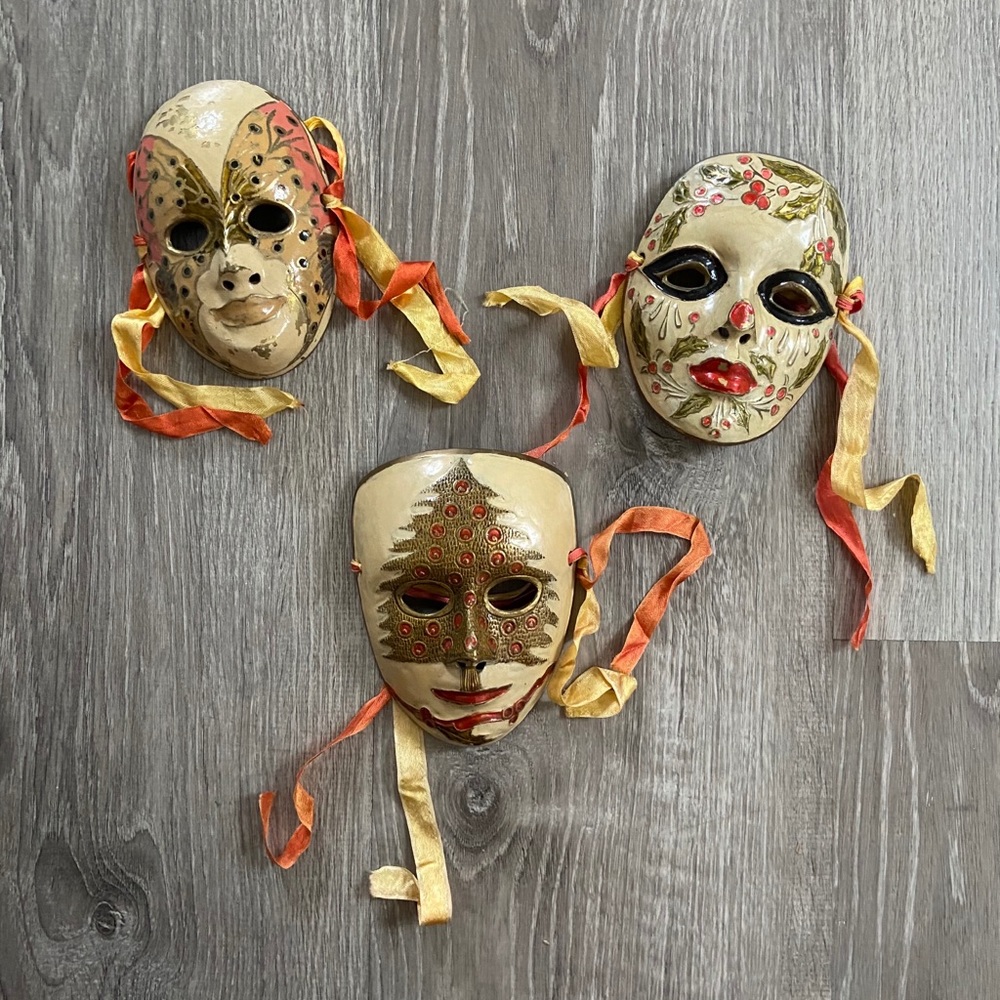 Vintage Brass Masks